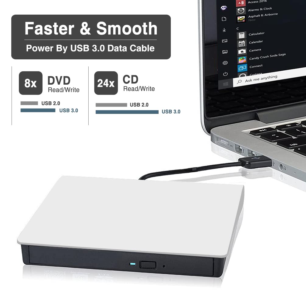 Amazon.co.jp: ROOFULL 外付けCD DVDドライブ USB 3.0